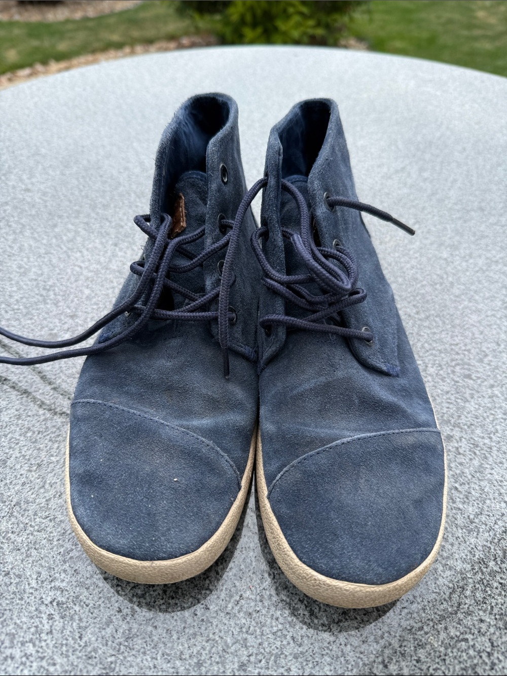 Women’s Navy Suede Chukka Sneakers - Casual Lace-Up